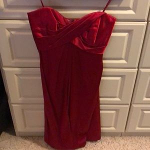 Beautiful red silk dress